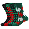 MENS CHRISTMAS DRESS HOLIDAY SOCKS 8PACK